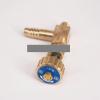 10 mm ID Hose Barb to M10x1 mm Elbow Brass Needle Valve with Spring for Gas view 2