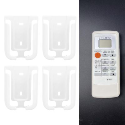 PUSOKEI 4-Pack Remote Control Wall Holders, Self-Adhesive Organizer for MH07A, MH14A, MH12A and MP07A AC Remotes