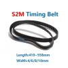 QEOQWQB S2M Timing Belt, 4/6/10/15 mm Width, 410–558 mm Circumference, Closed Loop view 2