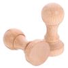 2-Piece Wooden Scrapbook Seal Blanks for DIY Carving view 1