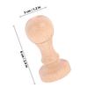 2-Piece Wooden Scrapbook Seal Blanks for DIY Carving view 2