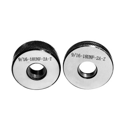 1 Set Metric Thread Ring Gauges (1 GO + 1 NO-GO), Fine Threading, Accuracy Class 2A, UNC/F/EF/S 6-32-1/4, 5/16-28, 10-24, 0-80 (5-44 UNF-2A T Z)
