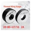 1 Set Metric Thread Ring Gauges (1 GO + 1 NO-GO), Fine Threading, Accuracy Class 2A, UNC/F/EF/S 6-32-1/4, 5/16-28, 10-24, 0-80 (5-44 UNF-2A T Z) view 2