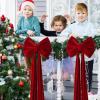 Giant Velvet Bow for Christmas Tree and Holiday Decor view 2