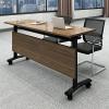Folding Conference Table with Casters view 1