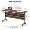 Folding Conference Table with Casters view 2