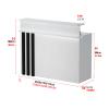 Two-Tier Retail Reception Desk with Lockable Drawer, 60 cm L view 2