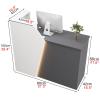 L-Shaped Reception Desk with Lockable Cash Drawer view 2