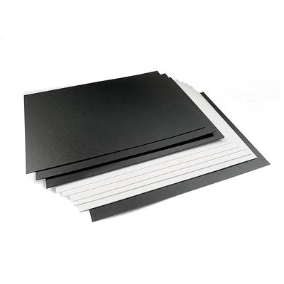 TIHONORI 500 x 500 mm Black Matte PP Plastic Sheet, 0.4 mm
