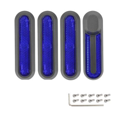 ziyany Electric Scooter Front and Rear Wheel Decorative Covers, 4 Pieces, Reflective Shells Compatible with M365 Pro/Pro2 (10)