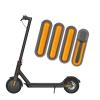 ziyany Electric Scooter Front and Rear Wheel Decorative Covers, 4 Pieces, Reflective Shells Compatible with M365 Pro/Pro2 (10) view 3