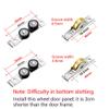 3-Track Sliding Door Hardware Kit for Cabinets, 98.4 in, Black view 2