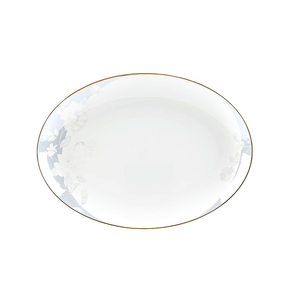 Round Heat-Resistant Plate with Ceramic Rim, 30.5 cm