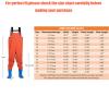 Generic Waterproof Kids' Bootfoot Waders, Non-Slip Adjustable Rubber Boots, Boys & Girls (#01-02, 3-4 Years) view 3