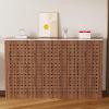 WXXZCE PVC Radiator Cover, Decorative Heating Cover, Waterproof, 80 x 90 x 25 cm view 1