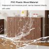 WXXZCE PVC Radiator Cover, Decorative Heating Cover, Waterproof, 80 x 90 x 25 cm view 4