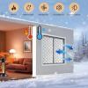 Insulated Window Cover 50–300 cm, Thermal Window Film, Winter Window Cover for Home, Office or Garage, Self-Adhesive Tape, Black, 170 × 220 cm view 4