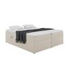 MEBLINI LIONEL Box Spring Bed with Storage, 160x220 cm, H4, Beige Inari Fabric view 2