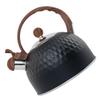Large-Capacity Black Hammered-Texture Whistling Stovetop Kettle view 1