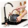 Large-Capacity Black Hammered-Texture Whistling Stovetop Kettle view 4