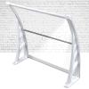 NacstarHome Front Door Awning, Solid Polycarbonate Cover, 200 cm, White 60 cm Bracket, Transparent Panel view 3