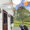 NacstarHome Front Door Awning, Solid Polycarbonate Cover, 200 cm, White 60 cm Bracket, Transparent Panel view 4