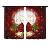 Treer Café Curtains, Christmas Gift Bell Print, 2-Piece, 140 x 175 cm view 1