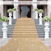 IEOWY Wedding Aisle Carpet Runner, Red Carpet, Glitter Carpet for Weddings, Christmas, Outdoor Events, Banquets and Parties (Red, 15 m x 1 m) view 2