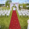 IEOWY Wedding Aisle Carpet Runner, Red Carpet, Glitter Carpet for Weddings, Christmas, Outdoor Events, Banquets and Parties (Red, 15 m x 1 m) view 3