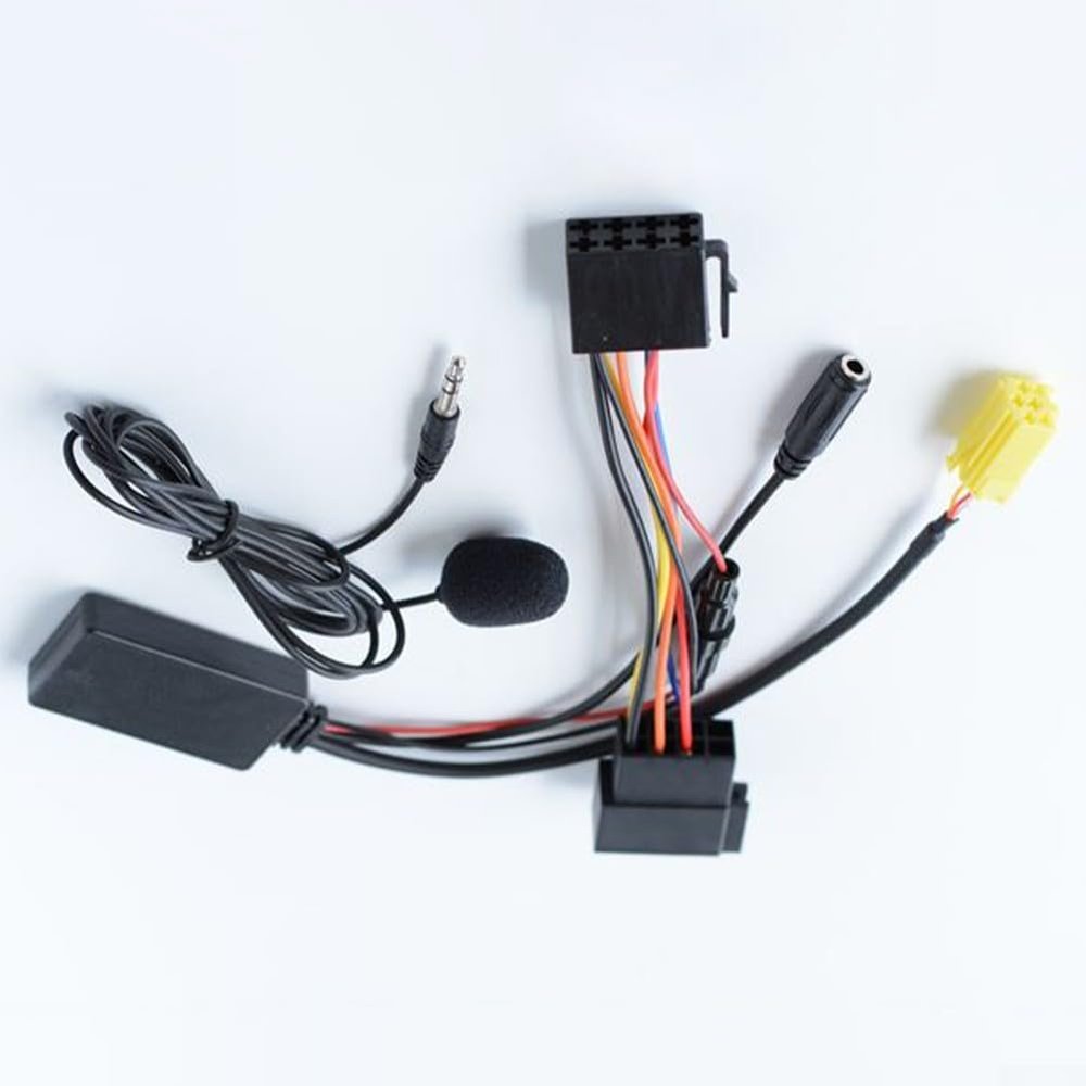 Bluetooth Car Audio Adapter with 6-Pin Connector for Fiat 159, 500 and Smart Fortwo 451