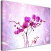 Feeby 1-Piece XXL Canvas Print 100 x 70 cm, Purple Orchid Floral Wall Art view 1