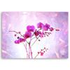 Feeby 1-Piece XXL Canvas Print 100 x 70 cm, Purple Orchid Floral Wall Art view 2
