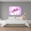 Feeby 1-Piece XXL Canvas Print 100 x 70 cm, Purple Orchid Floral Wall Art view 3