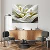 Feeby Orchid White Flower 3D Canvas Wall Art, 100 x 70 cm view 2