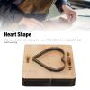 Cocoarm Heart-Shaped Leather Punch Die with Steel and Thick Wooden Base view 3