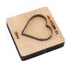 Cocoarm Heart-Shaped Leather Punch Die with Steel and Thick Wooden Base view 4
