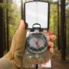 Luminous Mirror Compass, Portable 2-Inch Navigation Instrument, Accurate Outdoor Direction Finder view 4