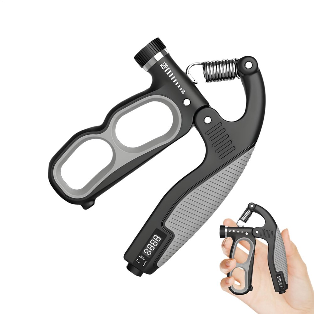 Grip Strength Trainer, Hand and Finger Exerciser for Climbing, Wrist Recovery, and Wrestling
