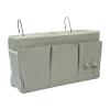 Bedside Hanging Storage Organizer, Linen Fabric with Pockets, Space-Saving, Gray view 1