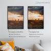 Iowa Plastic Frame for 38 x 85 cm Picture, High-Gloss Black, with Acrylic Glass view 3