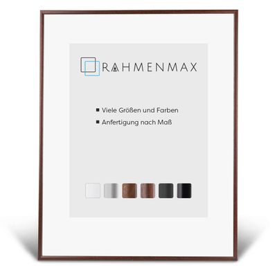 Iowa Plastic Frame for 28 x 46 cm Picture, Brown, with Acrylic Glass