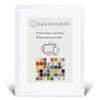 Morena MDF Picture Frame 59 x 97 cm, High-Gloss White, with Acrylic Glass view 1