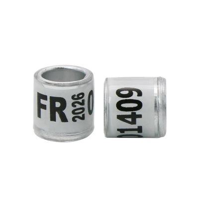 100-Piece 2026 Aluminum Plastic Pigeon Leg Bands, Numbered Bird Identification Rings, 8 mm