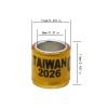 100-Piece 2026 Aluminum Plastic Pigeon Leg Bands, Numbered Bird Identification Rings, 8 mm view 4