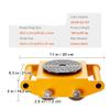 Industrial Machinery Mover Dolly with PU Wheels and 360° Rotation view 2