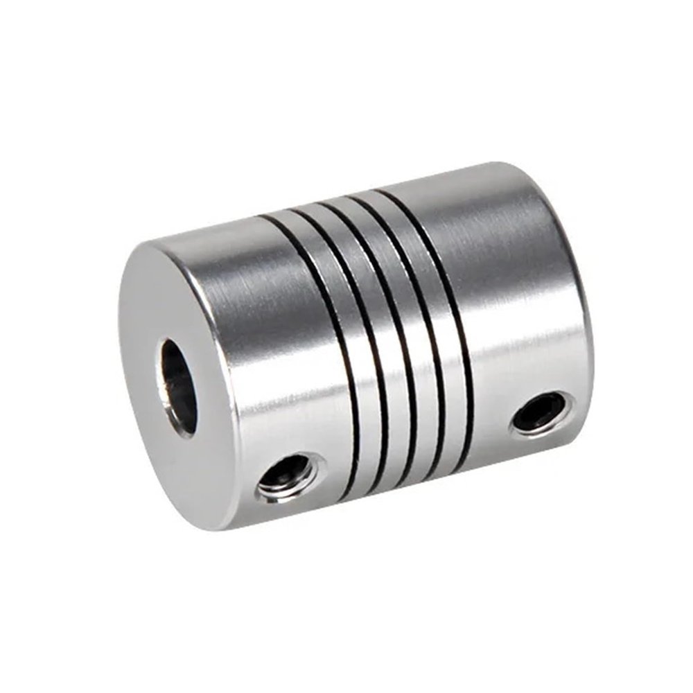 GuidNaurys 4-Pack Aluminum Alloy Couplings, 19 mm Diameter, 25 mm Length, CNC Motor Jaw Shaft Coupling D19L25, Flexible Shaft Coupling (6 x 10 mm)