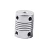 GuidNaurys 4-Pack Aluminum Alloy Couplings, 19 mm Diameter, 25 mm Length, CNC Motor Jaw Shaft Coupling D19L25, Flexible Shaft Coupling (6 x 10 mm) view 3