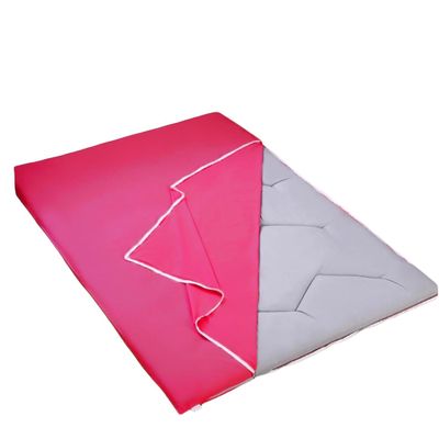 Japanese Futon Mattress Cover with L-Shaped Zipper, Soft Polyester Protector for Full/Queen Size, Easy Care (Purple, 0.9 x 1.9 m)