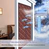 Thermal Insulating Door Curtain with Magnetic Closure, Oxford Fabric & Cotton, Black, 155 x 240 cm view 4