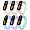 Msksjer Sport Replacement Band for Xiaomi Smart Band 7/6/5 and Amazfit Band 5, Soft Silicone view 1